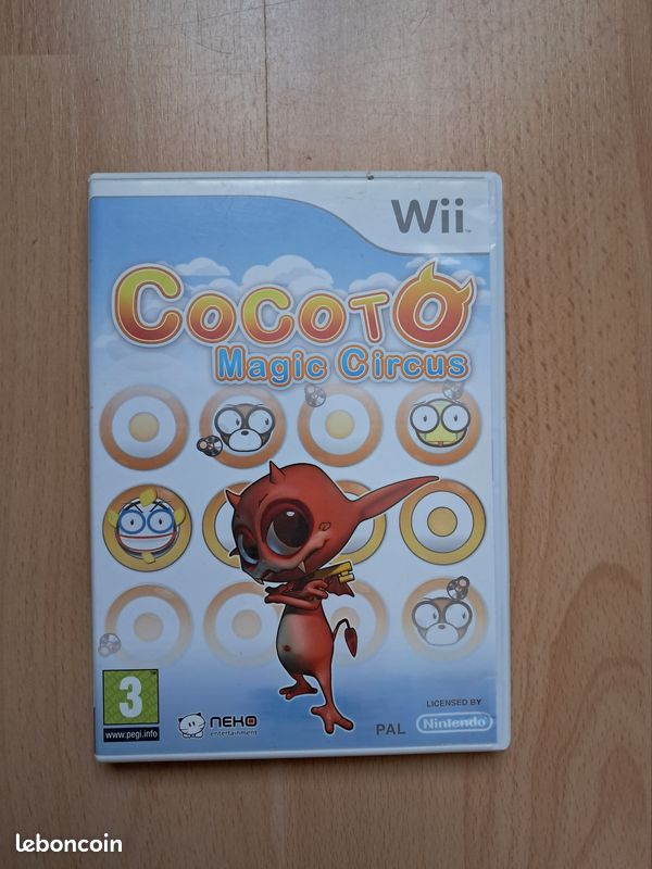 Jeu Wii Complet Cocoto Magic Circus - Version Boîte Et Manuel, Bon état Général