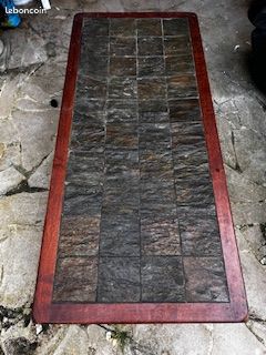 Table basse - carreaux de pierre (style ardoise) (image 1)