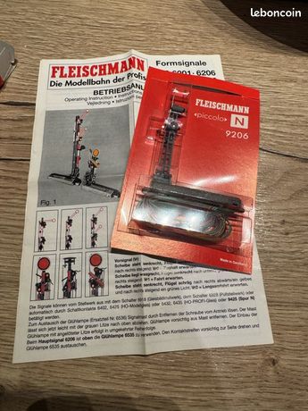 Signal D'avertissement Fleischmann 9200 - Échelle N 1/160 - Modélisme Ferroviaire