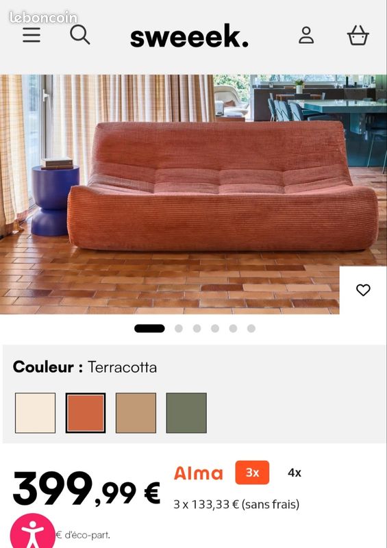 Canapé chauffeuse (image 2)
