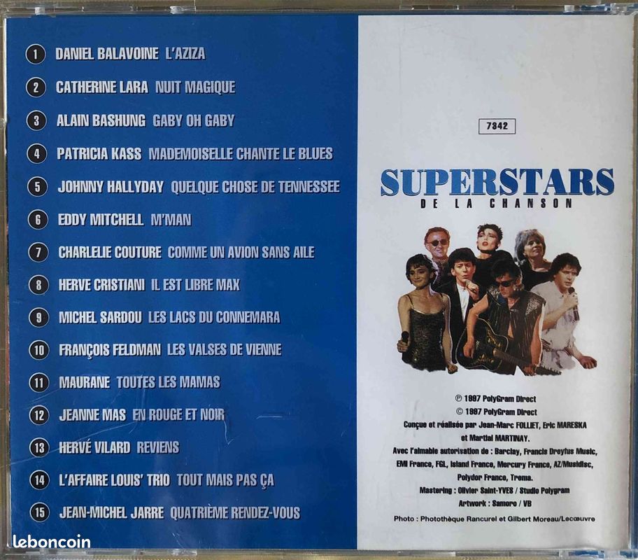 3 CD "superstars de la chanson française" (image 6)