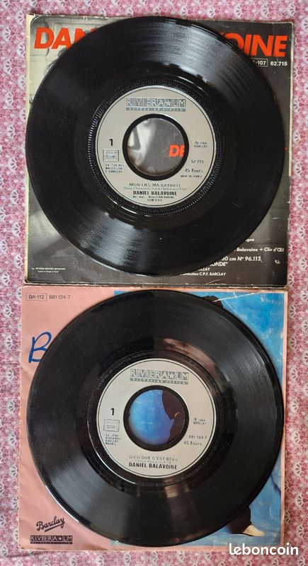 Lot de 2 Vinyles 45t Daniel Balavoine (image 3)
