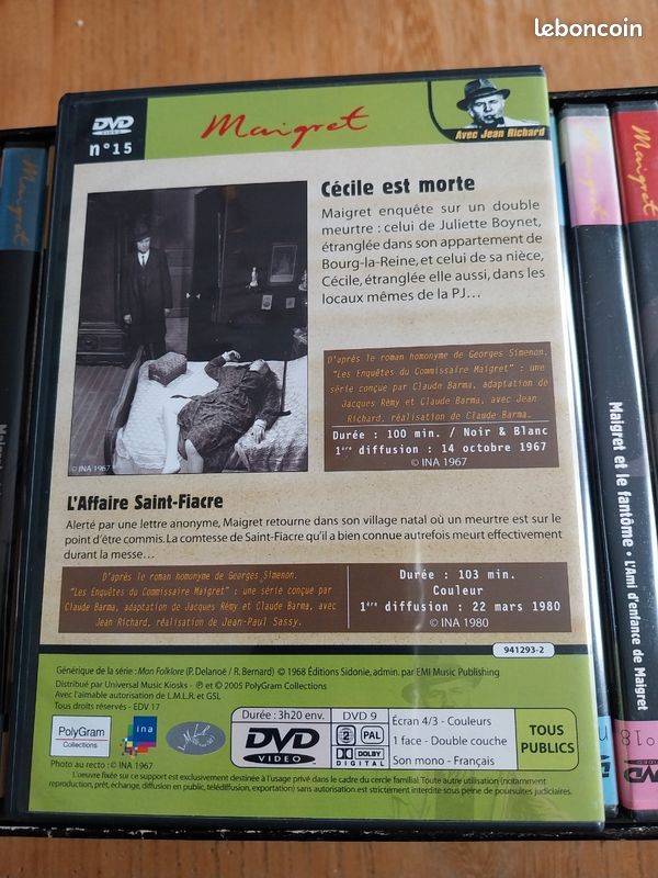 Coffret Maigret Jean Richard (image 5)