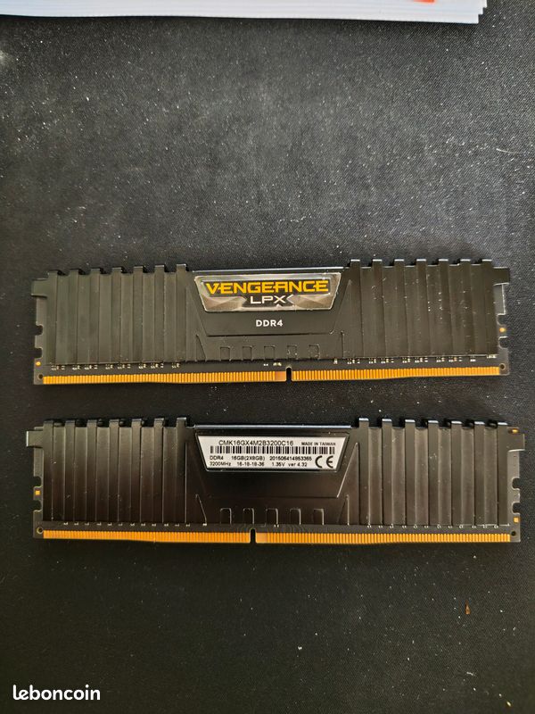 Mémoire (RAM) G.Skill Aegis 16 Go (2 x 8 Go) DDR4 3000 MHz CL16 - Ordinateurs