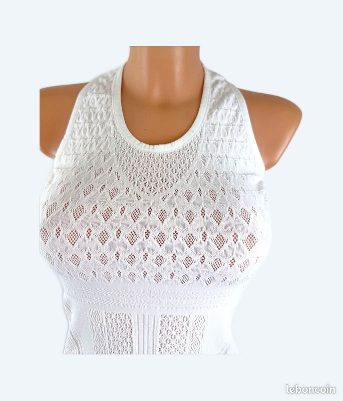 Tunique En Dentelle High Use By Claire Campbell - Taille L - Bleu Indigo - Occasion Parfaite