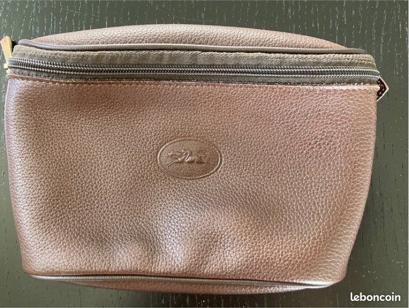 Pochette cuir LONGCHAMP café (image 1)