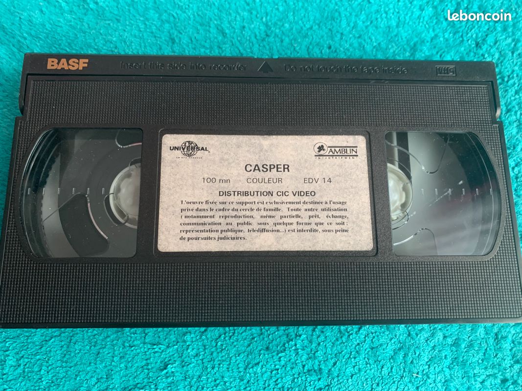 Casper / Universal (cassette VHS SECAM ref 22 1679) (image 3)