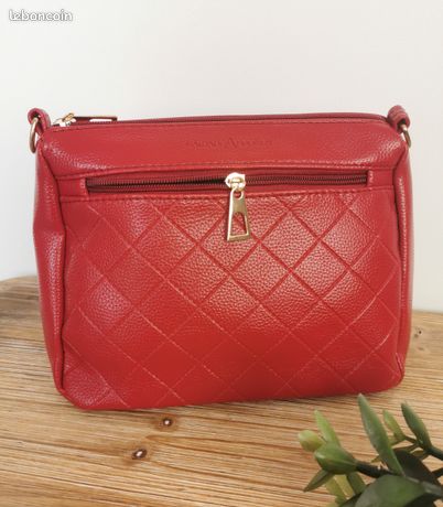 Sac à Main En Cuir Marron Nathalie Andersen - Taille 30x20 Cm - Neuf Jamais Utilisé