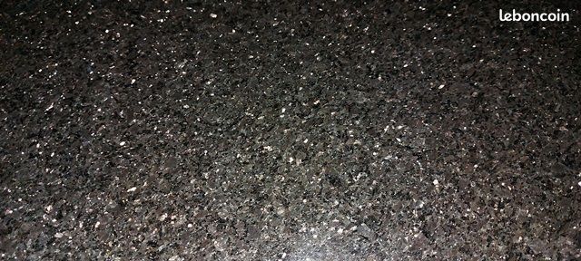 Crédences de Cuisine en Granit poli brillant Noir Galaxy extra (image 2)
