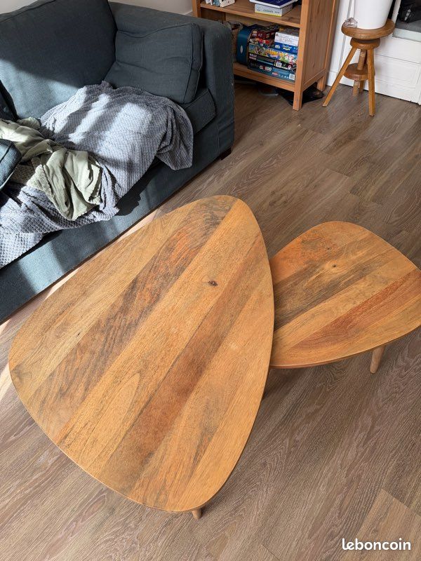 Table basse bois vintage (image 4)