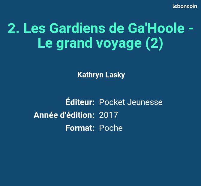 2. Les Gardiens de Ga'Hoole - Le grand voyage (2) - Kathryn Lasky et Cécile Moran (image 2)