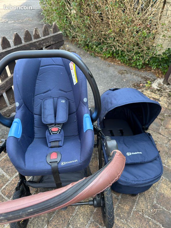 Poussette combinée 3 en 1 Kinderkraft MOOV – Bleu marine (image 7)