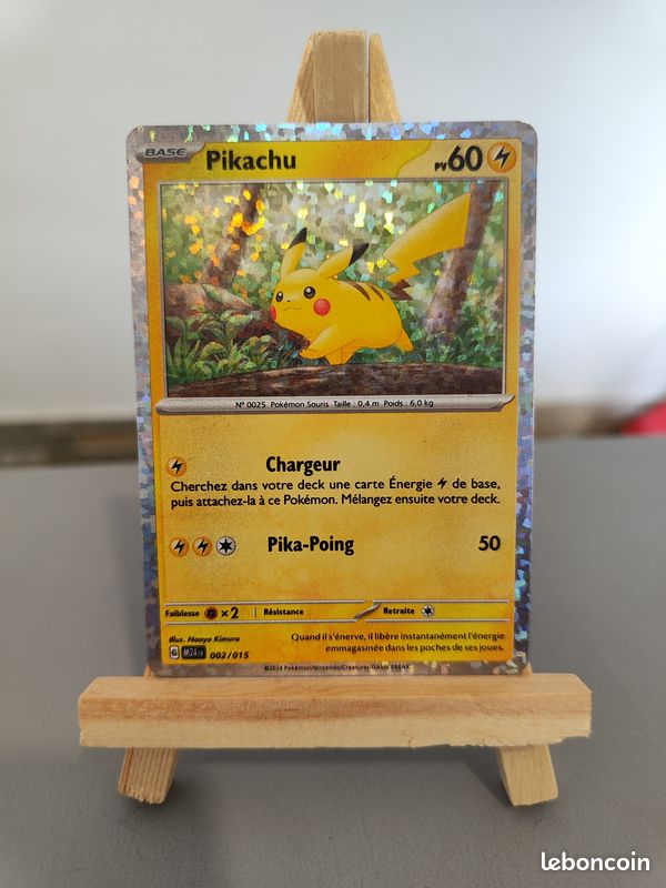 pikachu pokemon card 002/015 HOLO McDonalds 2025 – PokeDirris 2025 McDonalds Happy Meal PIKACHU
