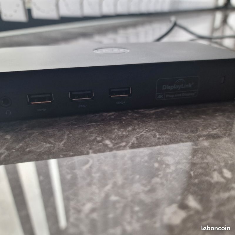 Station d'accueil dell usb 3.0 d3100 (image 2)