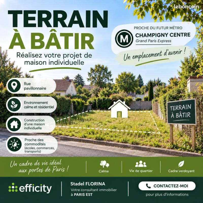 Terrain 521 m² Champigny Sur Marne · à Champigny-sur-Marne · 460 000 €