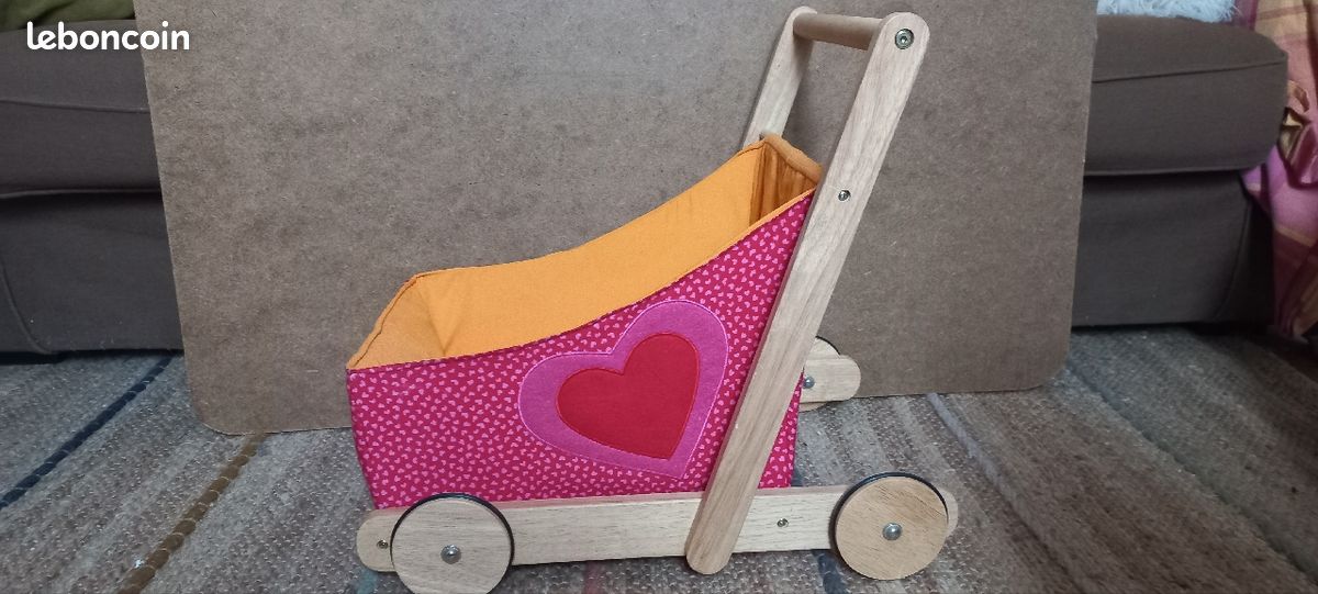 Poussette / Chariot Sigikid + Bébé Zoé couffin TBE (image 2)