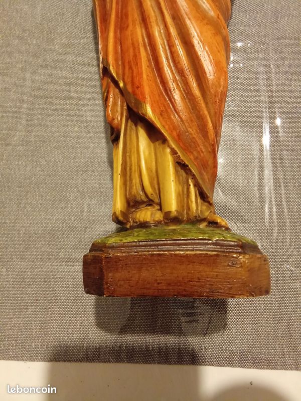 Vend statue religieuse en résine jesus christ H 30 CM LARG 8 CM (image 3)