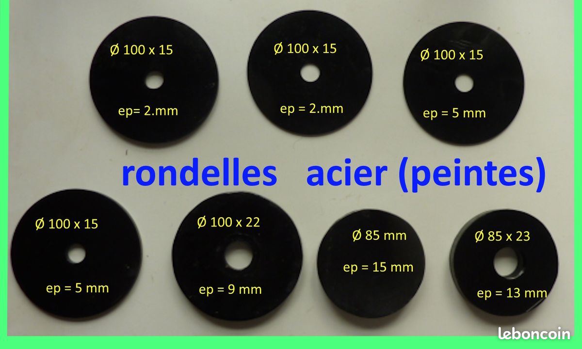Lot De 20 Rondelles, L.25 Mm Métal 702120 Bol-Fixations