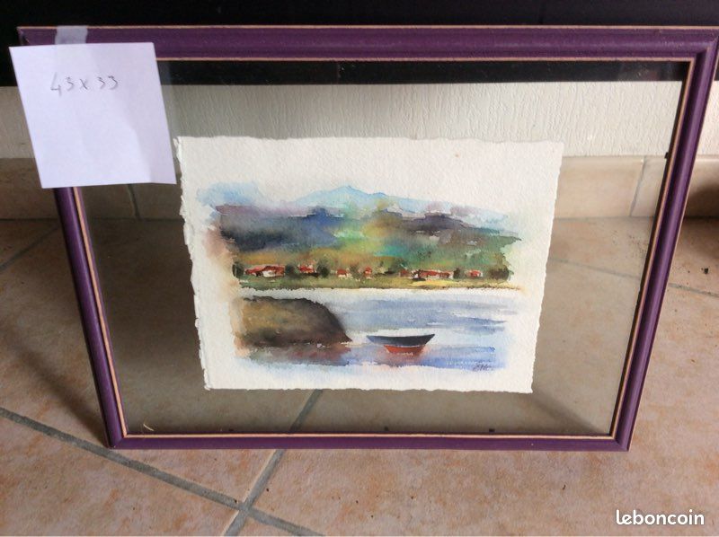 Pays basque tableaux aquarelles (image 1)