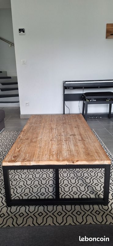 Table basse style industriel (image 4)