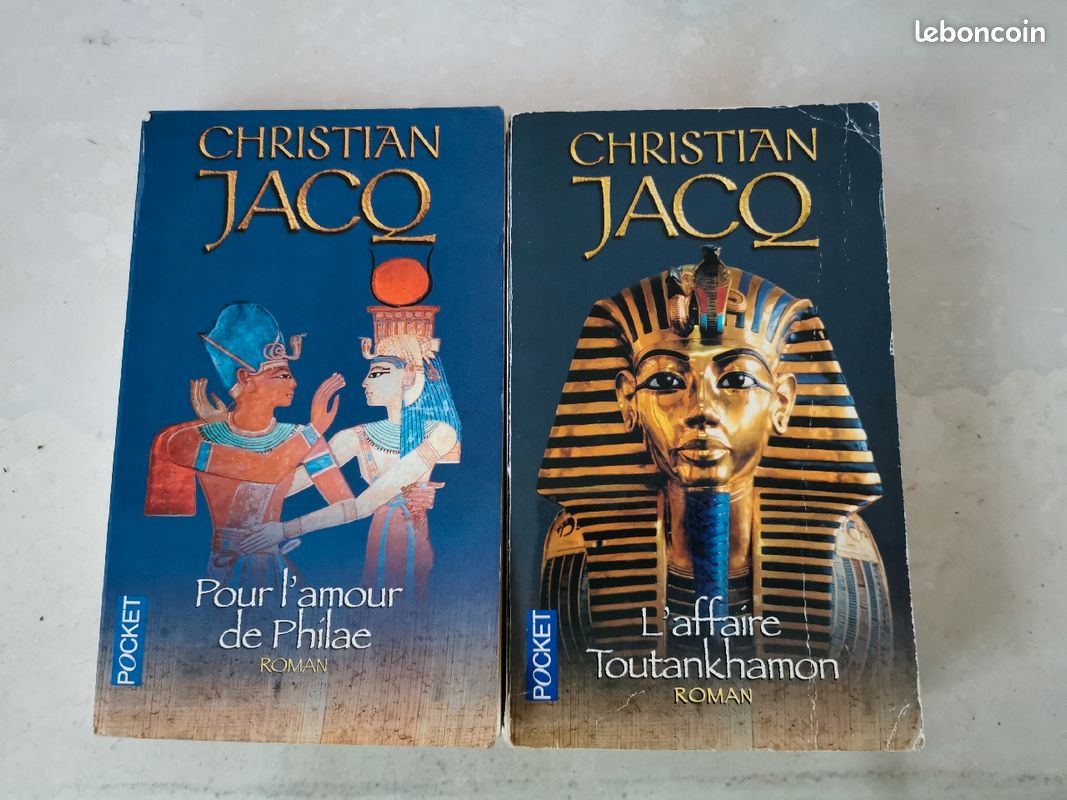 2 livres Christian JACQ format poche (image 1)