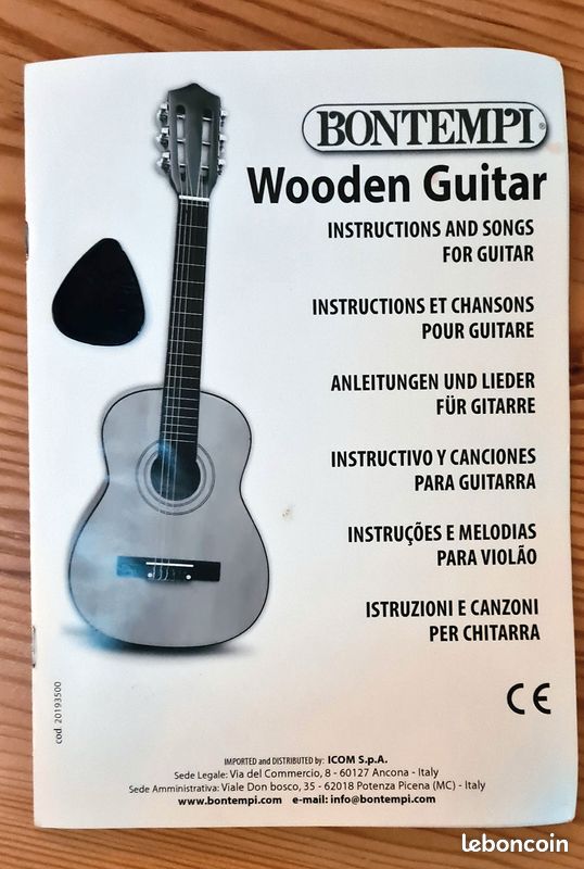 Bontempi | WoodHarmony - Guitare classique en bois de 75 cm pour des aventures musicales authentiques, marron Bontempi | WoodHarmony - Guitare classique en bois de 75 cm pour des aventures musicales authentiques, marron