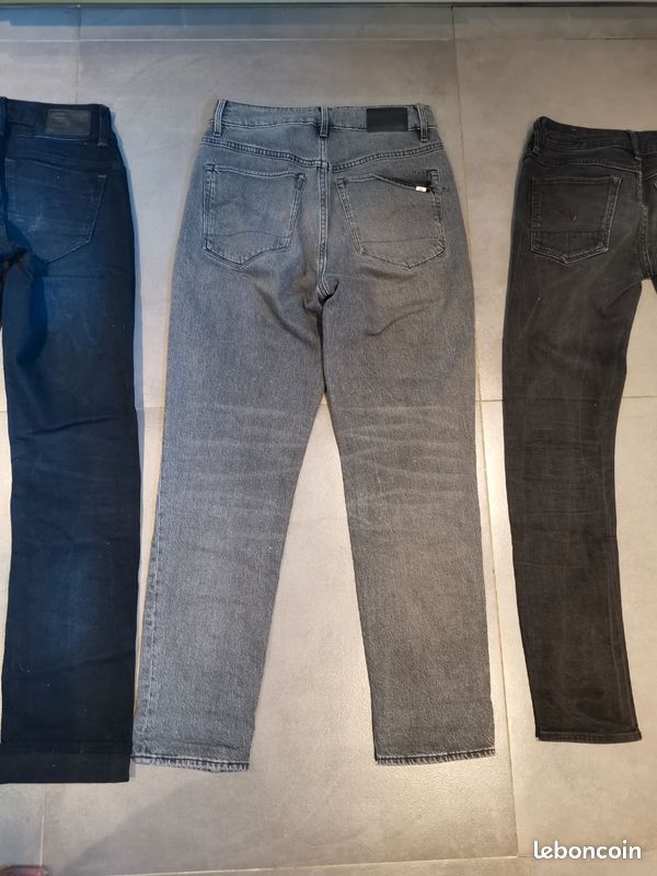 Jean Droit G-Star Pour Femme - Taille 34 - 100% Coton Bleu - Entrejambe 32" - Occasion Très Bon état