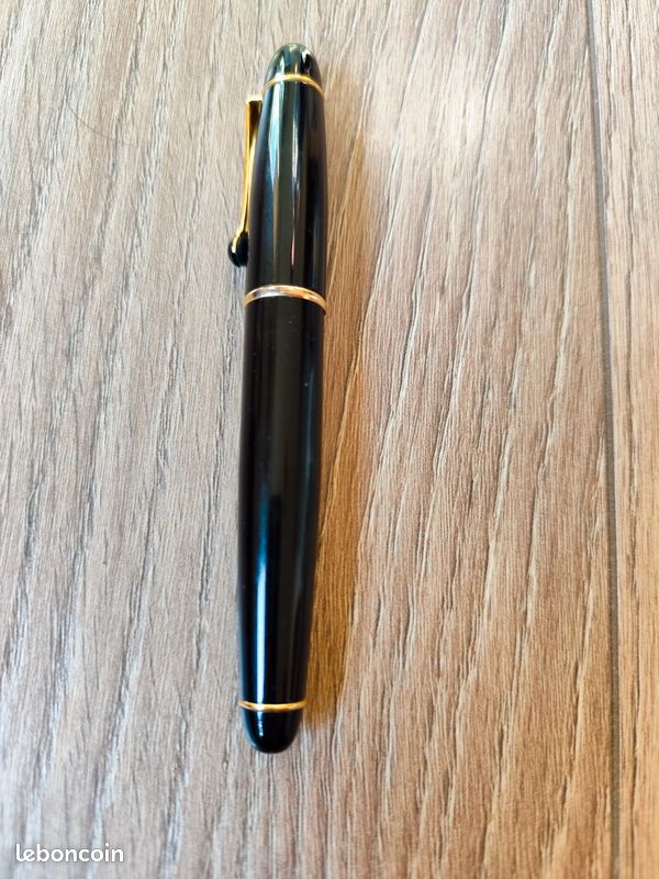 Stylo Plume Parker Sonnet Vintage - Marbre Indigo - Plume Or 18 Carats - Occasion Excellent état