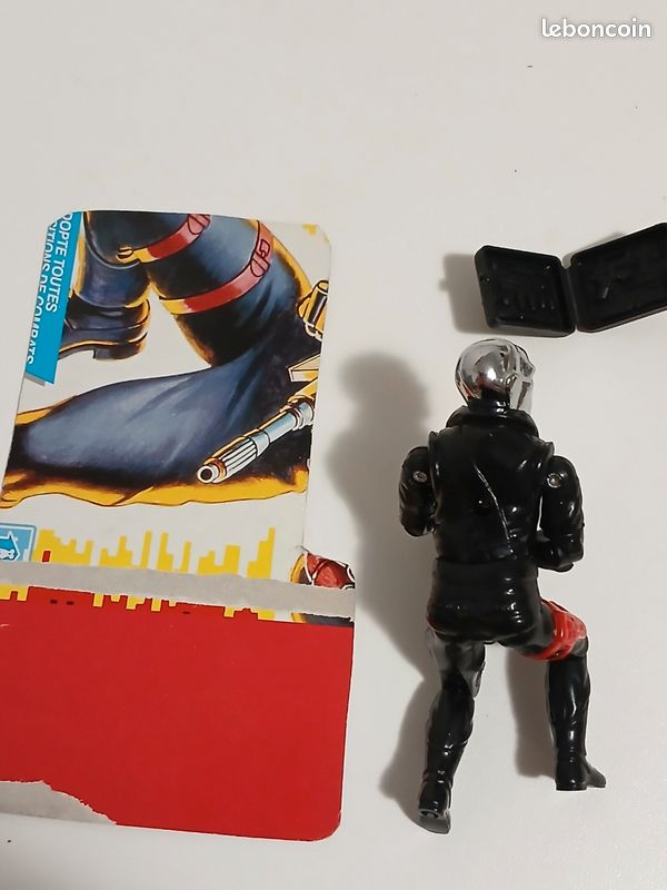 GI Joe Destro Armurier V1 Hasbro 1985 - Figurine Loose + Filecard Et Arme Noire