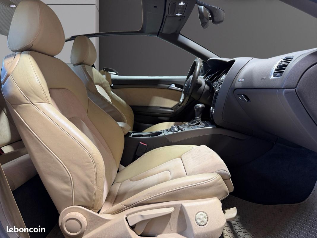 AUDI A5 FACELIFT CABRIOLET 2.0 TFSI 211 S LINE MULTITRONIC 211Ch CONFIGURATION RARE SONO B&O SIEGES CHAUFFANTS CLIM AUTO BI ZONE TELEPHONE AUDIO BT Garantie 12 mois (image 15)