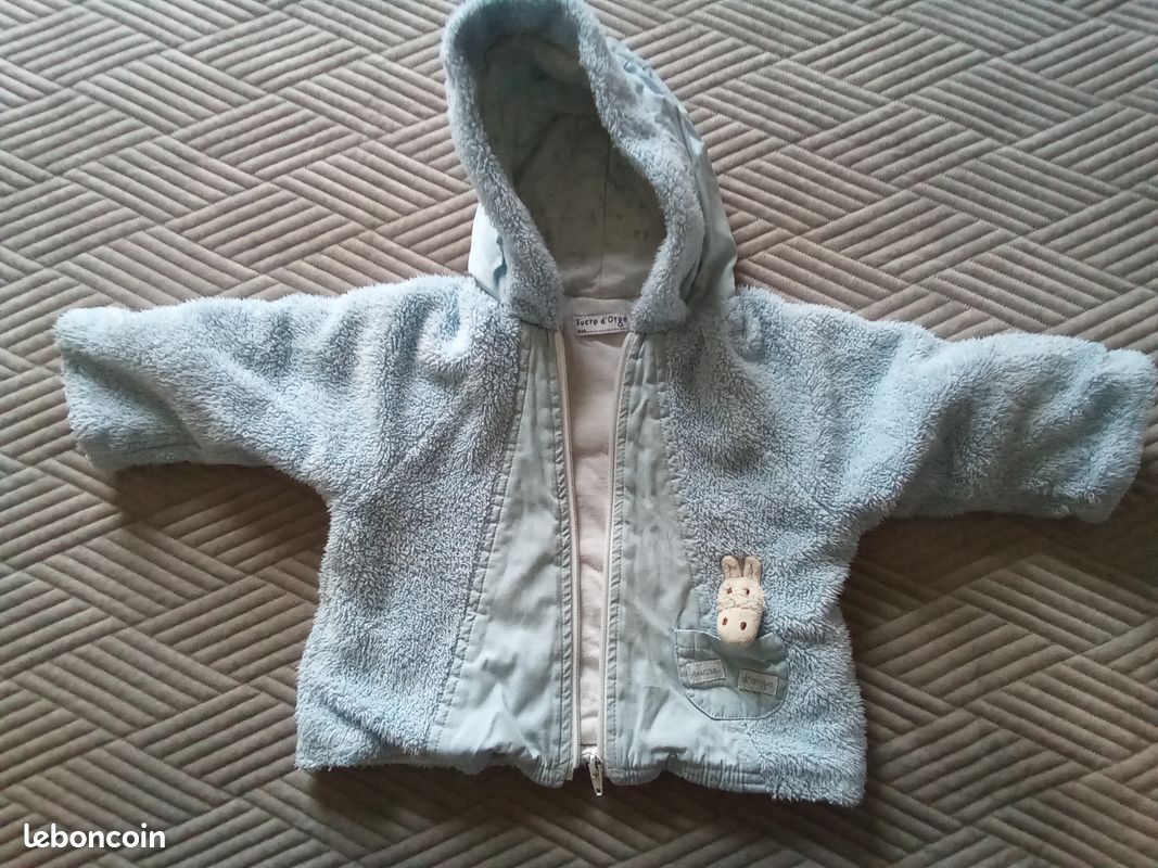 Blouson 6 mois "sucre d'orge" garçon ou fille (image 1)