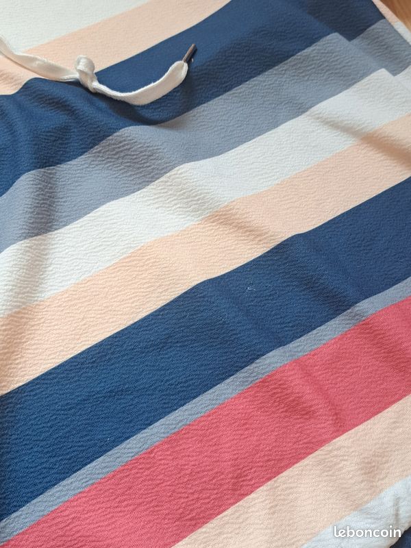 Sweat rayé multicolore Shein T. L (image 7)