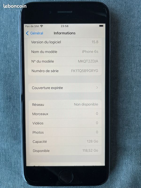IPhone 6S 128 Go desimlocké parfait état (image 5)