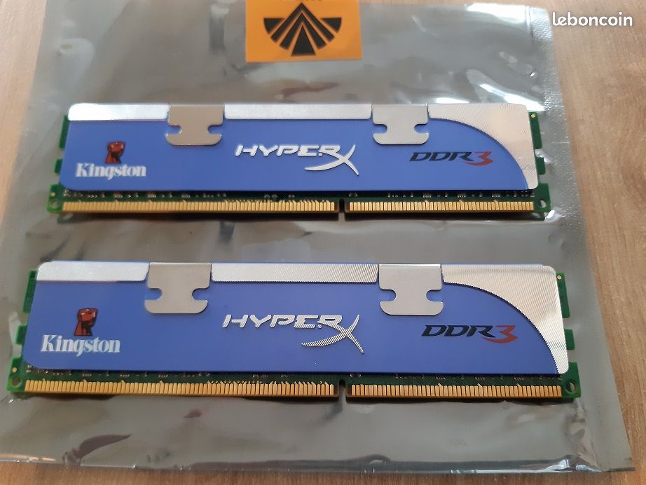 KIT 8Go RAM - 2x Kingston KHX1600C9AD3K2/4G Mémoire RAM DDR3 1600 4 Go HyperX Kit2 (image 5)