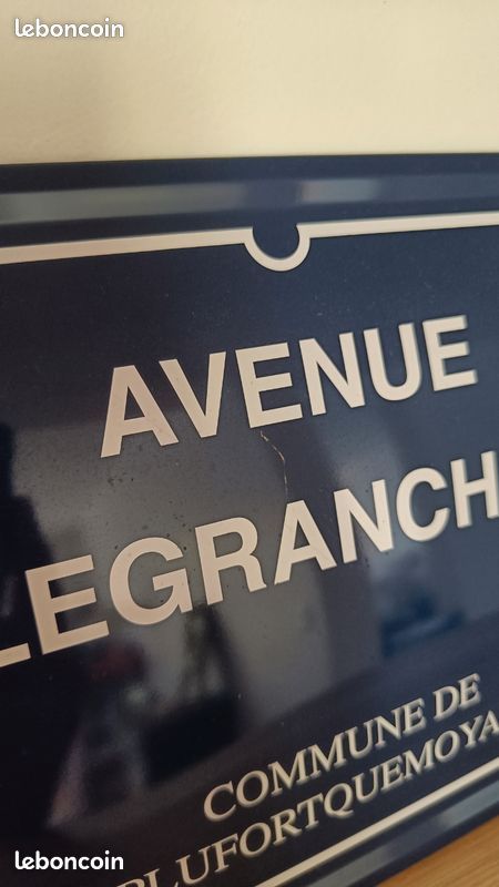 Plaque de rue avenue le grand chef 30x20cm (image 2)