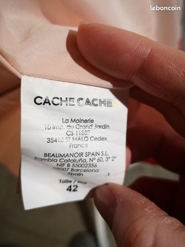 Veste femme rouge vif xl cache cache (image 3)