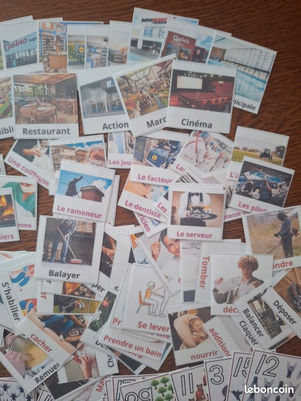 Grand Lot de Cartes de Nomenclature Plastifiées (image 5)