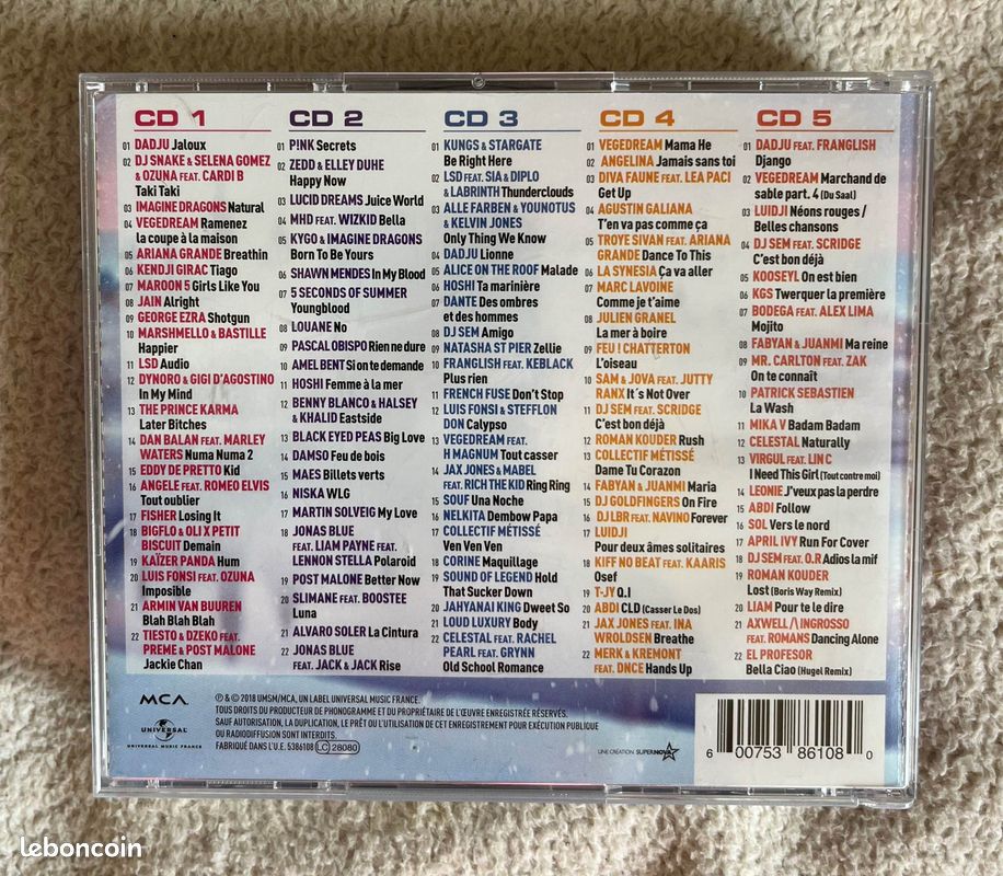 Coffret 5 CD - 110 Hits 2019 (image 2)