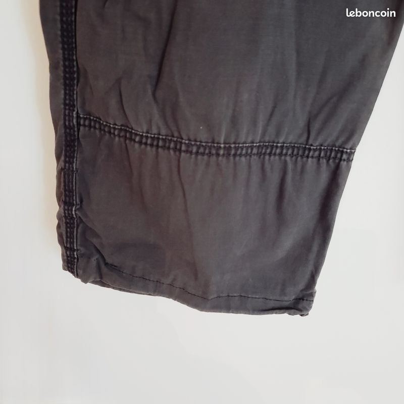 Pantalon gris anthracite multipoches (image 3)