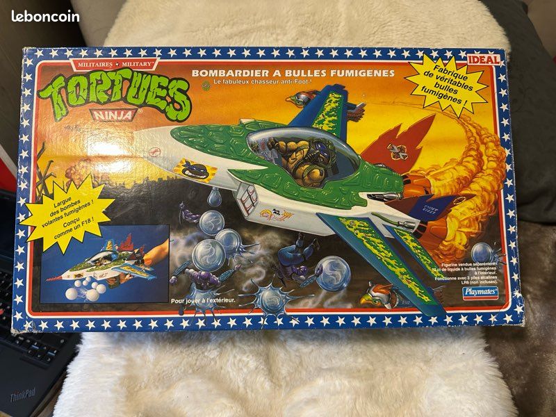 Vintage Teenage Mutant Ninja Turtles tortues ninja Bubble Bomber Airplane 1992 - CR (image 4)