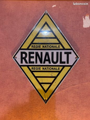 Plaque publicitaire renault d'occasion - Collection
