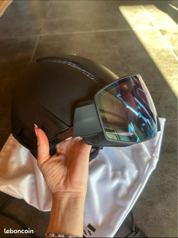 Casque visière Salomon Driver Prime Sigma Photo Mips Black Sky Blue - L (image 7)