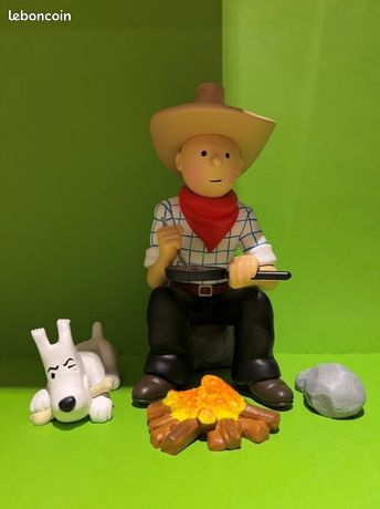 Figurine Tintin Cow-boy – St Emett – Collection Occasion