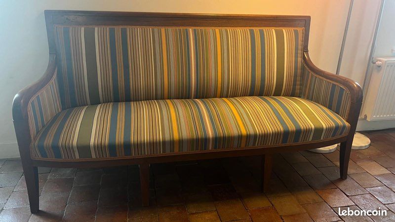 Banquette ancienne Louis Philippe (image 10)