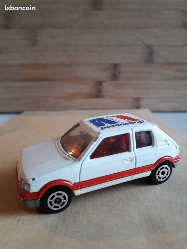 MAJOPUB PEUGEOT 205 gti majorette publicitaire uap bleue intérieur vert EUR 15,00 - FR