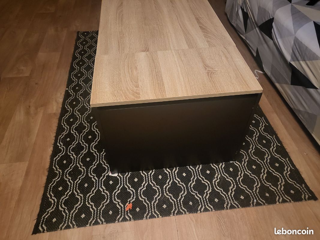 Table basse beige et marron (image 4)