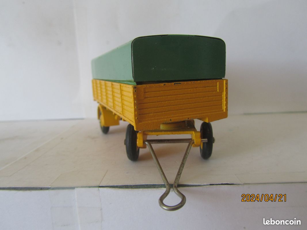 Dinky Toys Réf 70 Remorque Bâchée 1/43 - Meccano France, Boîte D'origine