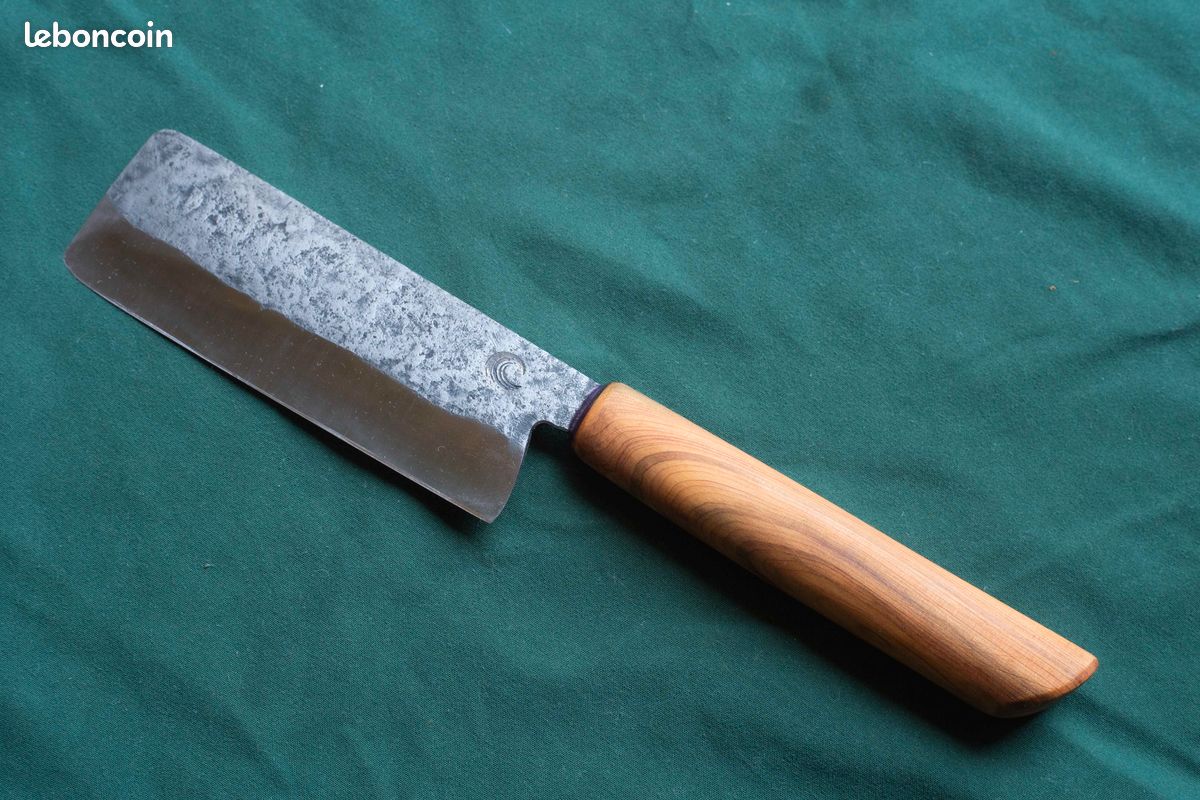 Couteau de cuisine artisanal - nakiri 12,5 cm (image 1)
