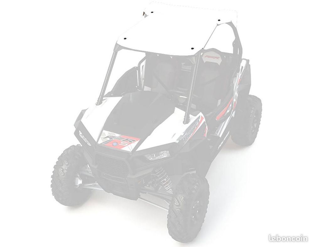 Toit en aluminium blanc RZR 2 places (image 1)