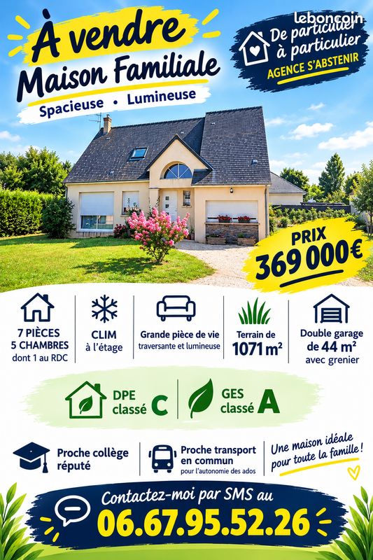 Maison 7 pièces 140 m² · à Saint-Denis-en-Val · 140 m² · 369 000 €